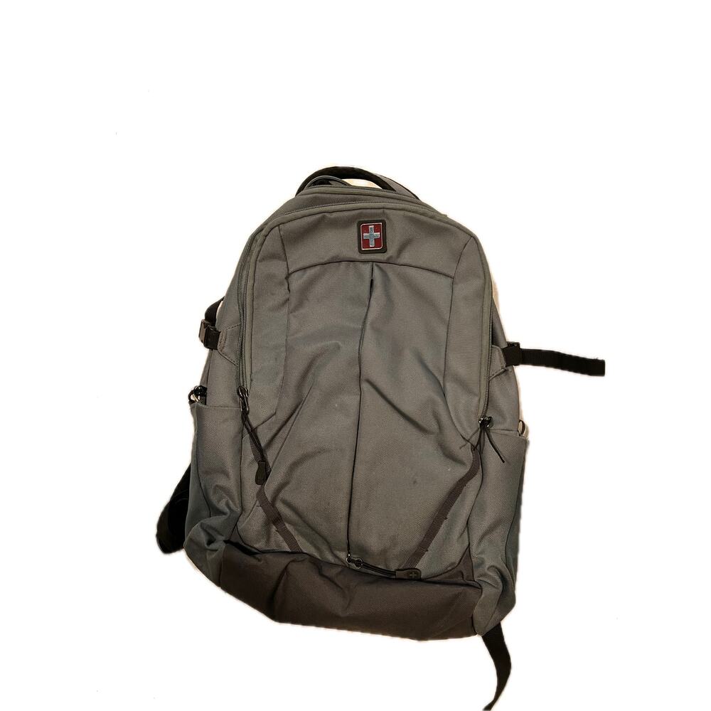 Swiss Tech Alps Teal Smoke Backpack w Front Zip 28L